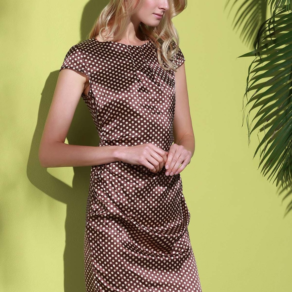Polka Dot Sheath Cocktail Dress ❤️2 left - Picture 2 of 4